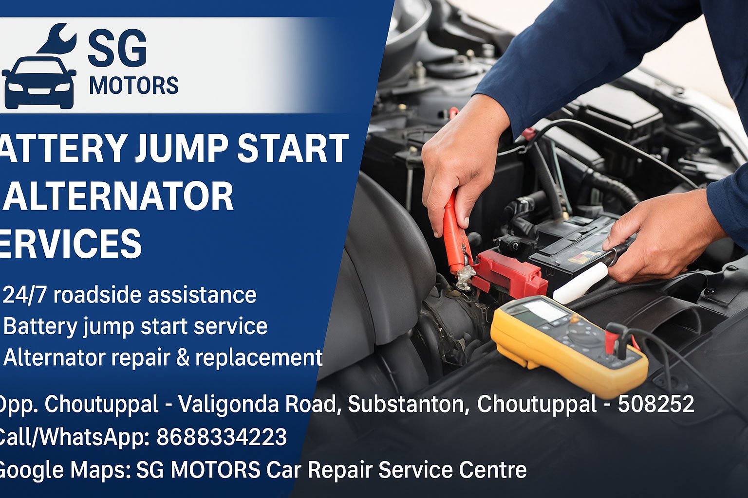 Battery Jump Start & Alternator Services